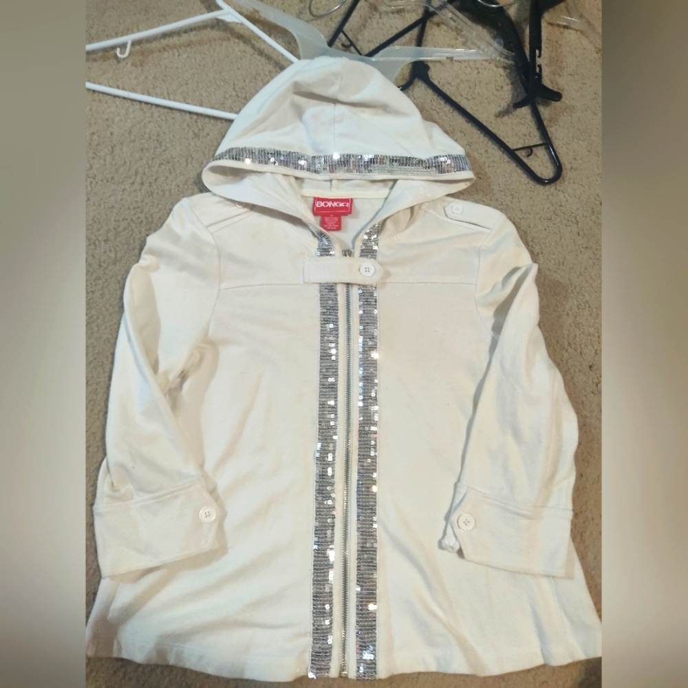 Junior's size medium full zip hoodie sequined